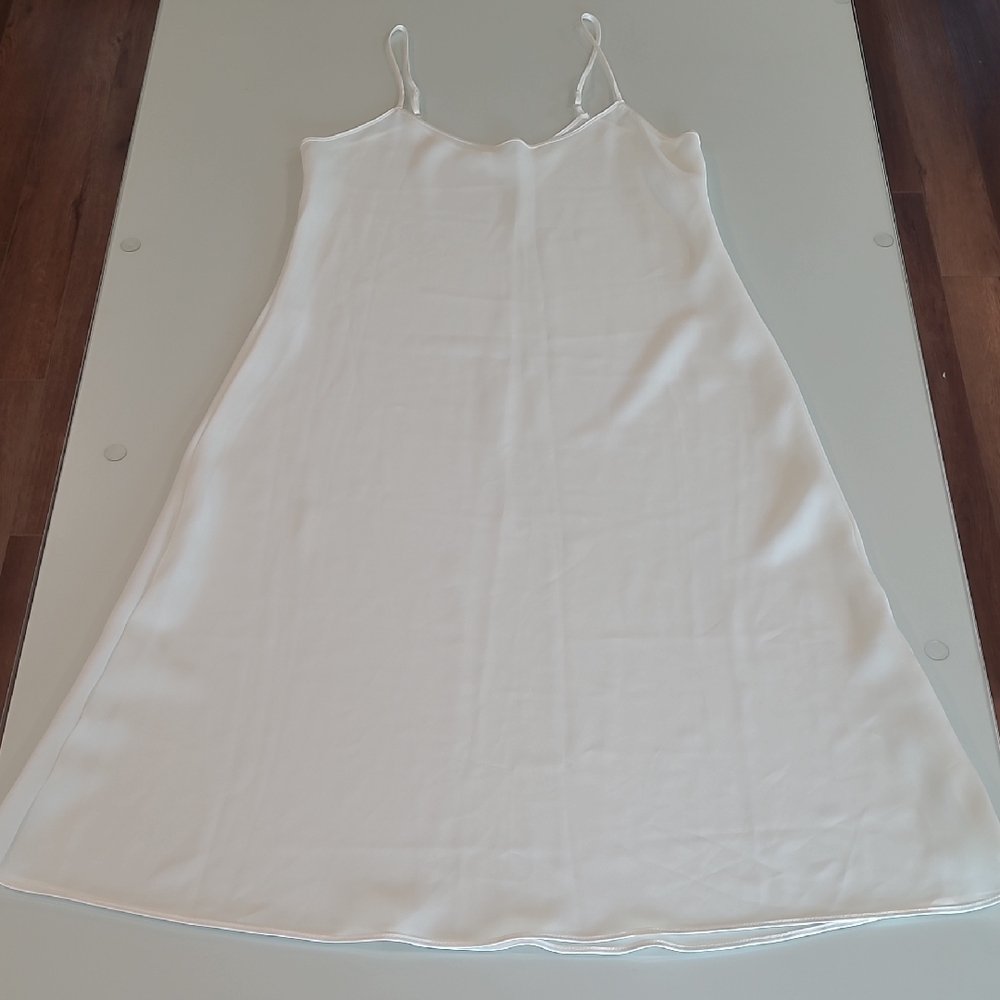 NWOT VTG Farr West White Semi Sheer Slip
